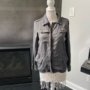 Velvet heart cargo jacket